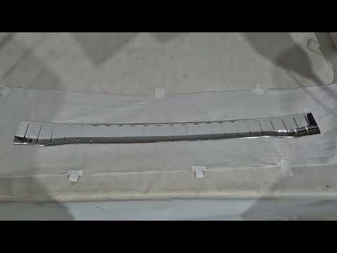 Rear Bumper Protector Carmos Stainless Steel Gloss for Ford Custom 2023- - video 1