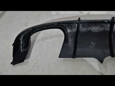 Rear bumper diffuser (for Base Sedan 2015-2019, Carbon) for Audi A4 B9 2015-2024 - video 3