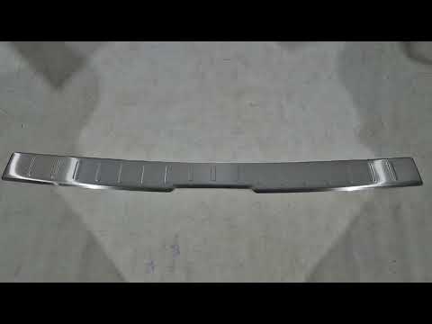 Trunk Sill Protector (matte) OmsaLine Stainless Steel for Volkswagen T6 2015-2024 - video 1