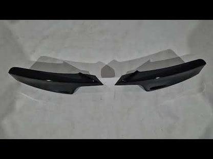 Front Bumper Lip DPT Flap (for M-Performance, Gloss Black) for BMW 3 Series F-30/31/34 2012-2019 - video 1