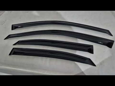 Window Deflectors (4 pcs, HIC) for Lexus RX 2009-2015 - video 1