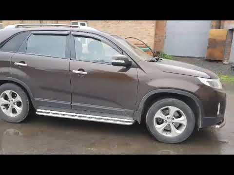 Front Bar ST008 (2013-2015, Stainless Steel) for Kia Sorento II XM 2009-2014 - video 1