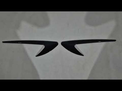 Universal Side Vents DPT V-4 (ABS) (2pcs) (Gloss Black) - video 1