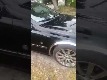 Fender flares (4 pcs, stainless steel) for Mercedes C-class W203 2000-2007 - video 1