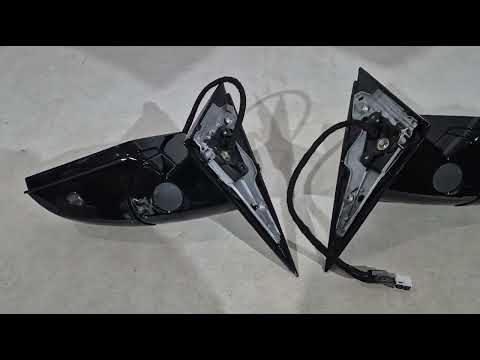 Side mirrors facelift (2 pcs, black) for Mercedes S-сlass W221 2005-2013 - video 2