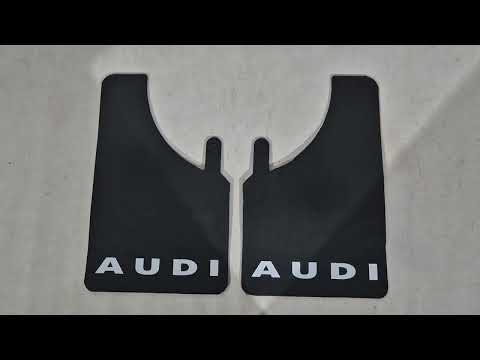 Universal Mud Flaps Polytep (230*375, 2 pcs) for Audi - video 1