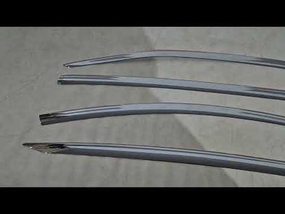 Chrome Window Deflectors Niken Luxury (4 pcs) for Tesla Model Y 2020- - video 1