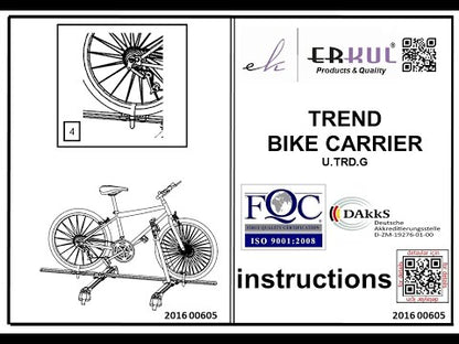 Bicycle Mount for Roof Rack Crossbars - video 3