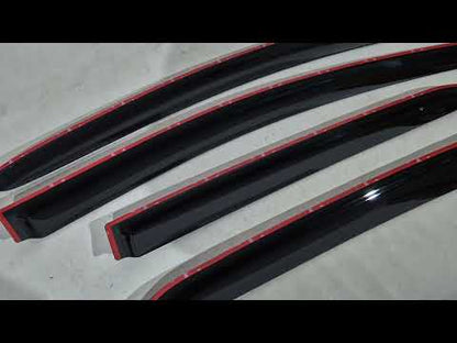 Window Deflectors HB (4 pcs, HIC) for Toyota Yaris 2006-2011 - video 1
