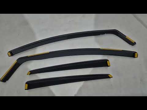 In-Channel Window Deflectors Niken Luxury (SD/HB, 4 pcs) for Ford Focus III 2011-2017 - video 1