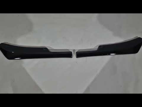 Flap trim for rear bumper DPT (ABS) (2pcs) (gloss black) for Volkswagen Caddy 2010-2015 - image 1