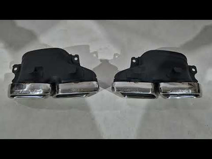 AMG Exhaust Tips for Mercedes - video 2