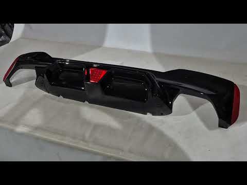 DPT rear diffuser (for M-Sport/M5 F90, gloss black) for BMW 5 Series G30/G31 2017-2023 - video 1