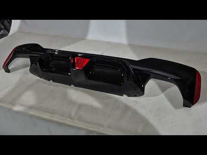 DPT rear diffuser (for M-Sport/M5 F90, gloss black) for BMW 5 Series G30/G31 2017-2023 - video 1