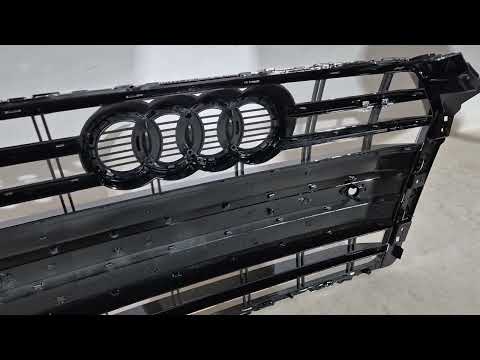 Front Grille S-Style (2016-2019, black) for Audi A4 B9 2015-2024 - video 2