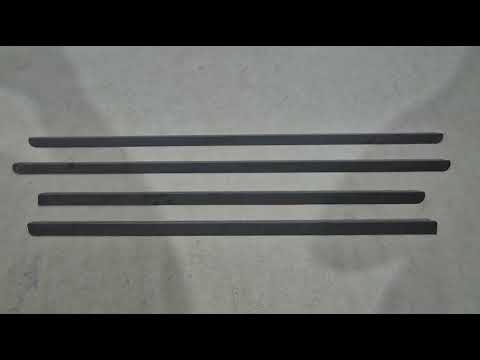 Window Trim Black Chrome (4 pcs, Stainless Steel) for Dacia Duster 2008-2018 - video 1