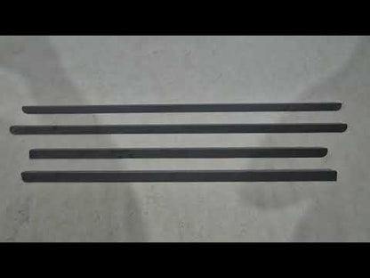 Window Trim Black Chrome (4 pcs, Stainless Steel) for Dacia Duster 2008-2018 - video 1