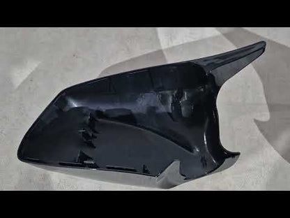 Mirror Covers M-Look 2010-2013 (with Clips, 2 pcs) for BMW 5 Series F-10/11/07 2010-2016 - video 1