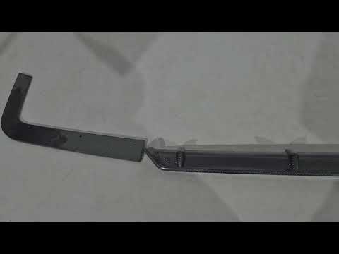 Rear Bumper Diffuser (for 2015-2019, Carbon) for Volkswagen T6 2015-2024 - video 1