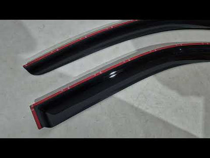 Window Deflectors (2 pcs, Niken) for Nissan Primastar 2002-2014 - video 1