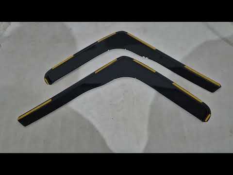 In-Channel Wind Deflectors Niken Luxury (2 pcs) for Mercedes Sprinter W907/W910 2018- - video 1