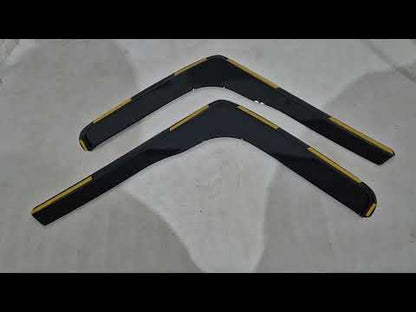 In-Channel Wind Deflectors Niken Luxury (2 pcs) for Mercedes Sprinter W907/W910 2018- - video 1