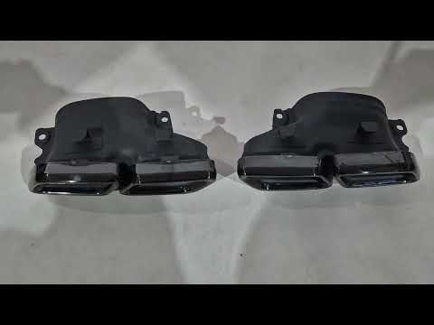 Exhaust Tips AMG GLS63 Black for Mercedes GL/GLS сlass X166 2012-2019 - video 1