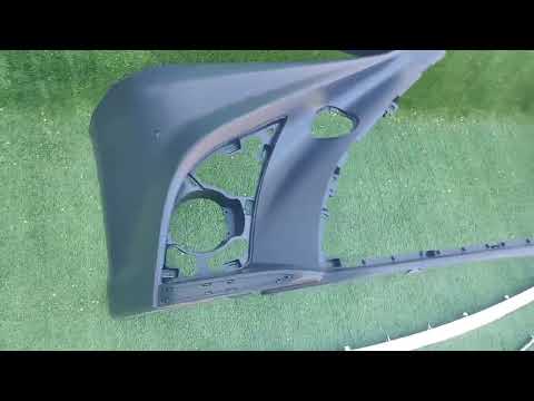 Front bumper Lexus LS style assembled for Toyota Camry 2018-2023 - video 1