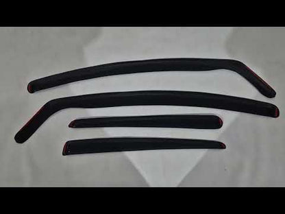 In-Channel Window Deflectors SD/HB (Esa, 4 pcs) for Ford Focus III 2011-2017 - video 1