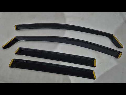 In-Channel Wind Deflectors Niken Luxury (4 pcs) for Honda CRV 2017-2022 - video 1