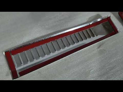Carmos rear sill trim (stainless steel, glossy) for Suzuki Swift 2017-2024 - image 1
