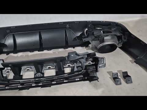 Rear diffuser with exhaust tips (GT63 Design) for Mercedes CLS C257 2018- - video 1