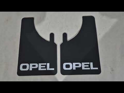 Universal Mud Flaps Polytep (230*375, 2 pcs) for Opel - video 1