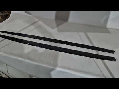 Side Skirts DPT V-2 (for M-Sport/M5 skirts, Gloss Black) for BMW 5 Series F10/F11 2010–2016 - video 1