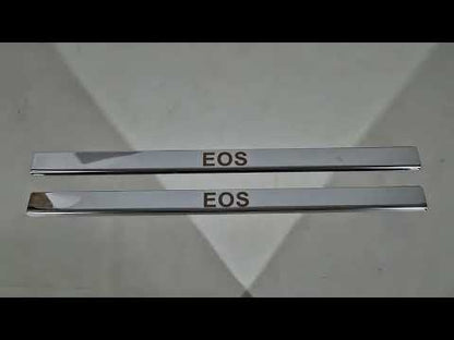 Door Sill Cover Carmos (2 pcs, Stainless Steel) for Volkswagen EOS 2011-2016 - video 1