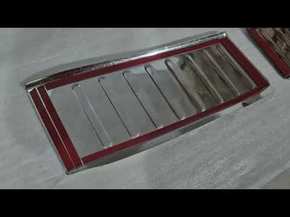 Rear Bumper Protector Carmos Stainless Steel Gloss for Nissan Juke 2020- - video 1