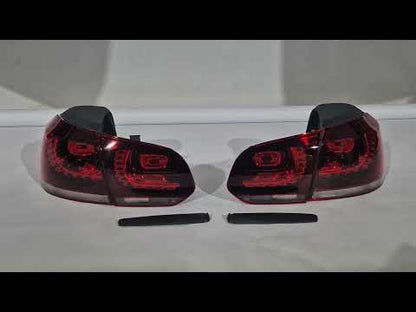 LED Tail Lights (2 pcs) for Volkswagen Golf 6 2008-2014 - video 1