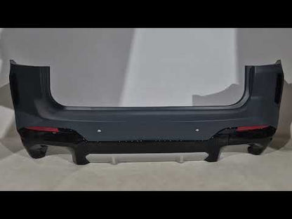 Rear Bumper with Diffuser M-Sport (2022-2024) for BMW X3 G01 2018- - video 1