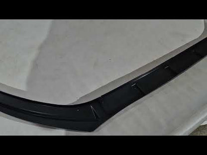 Front Bumper Lip Spoiler (2010-2018, Gloss Black) for Volkswagen Jetta 2011-2018 - video 1