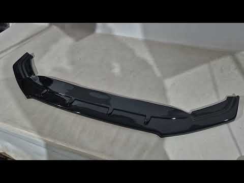 Front Lip Spoiler DPT V-1 (for R-Line, 2015-2019, Gloss Black) for Volkswagen Passat B8 2015-2023 - video 1