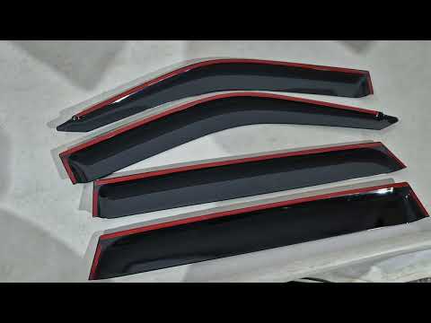 Window Deflectors Niken Luxury (4 pcs) for Mitsubishi Pajero Sport 1996-2007 - video 1