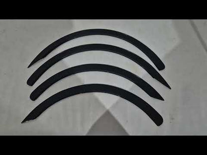 Fender flares (4 pcs, black) for Renault Logan MCV 2005-2013 - video 1