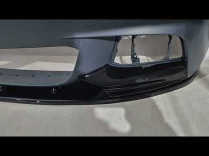 Front Bumper Lip DPT V-2 (for M-Performance, Gloss Black) for BMW 5 Series F10/F11 2010–2016 - video 3