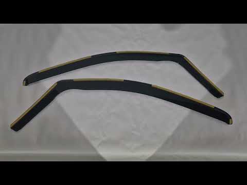 In-Channel Wind Deflectors Niken Luxury (2 pcs) for Toyota Proace 2016- - video 1