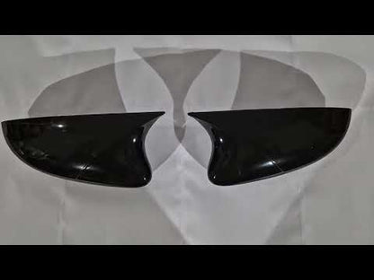 BMW-Style Mirror Covers (with Turn Signal, 2 pcs) for Skoda Rapid 2012-2019 - video 1