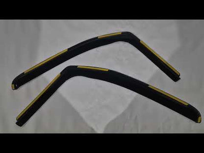 In-Channel Wind Deflectors Niken Luxury (2 pcs) for Opel Combo 2019- - video 1