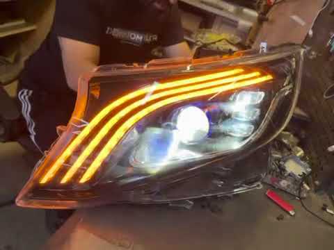 Maybach-style LED Headlights (for Vito, Set of 2) for Mercedes Vito/V-class W447 2014- - video 1