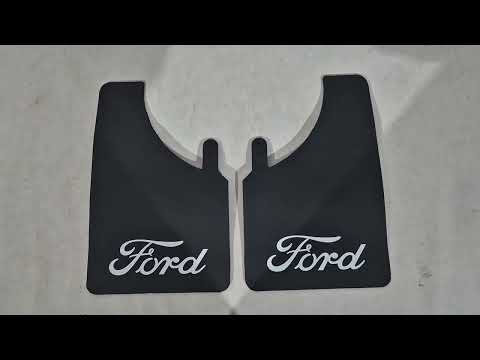 Universal Mud Flaps Polytep (230*375, 2 pcs) for Ford - video 1