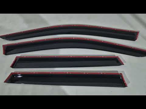 Window Deflectors (4 pcs, HIC) for Toyota Corolla Cross 2020- - video 1