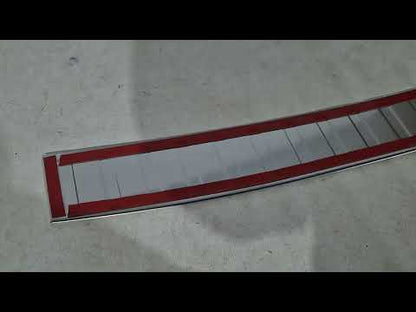 Rear Bumper Protector Carmos (Matte, Stainless Steel) for Volkswagen T7 2021- - video 1